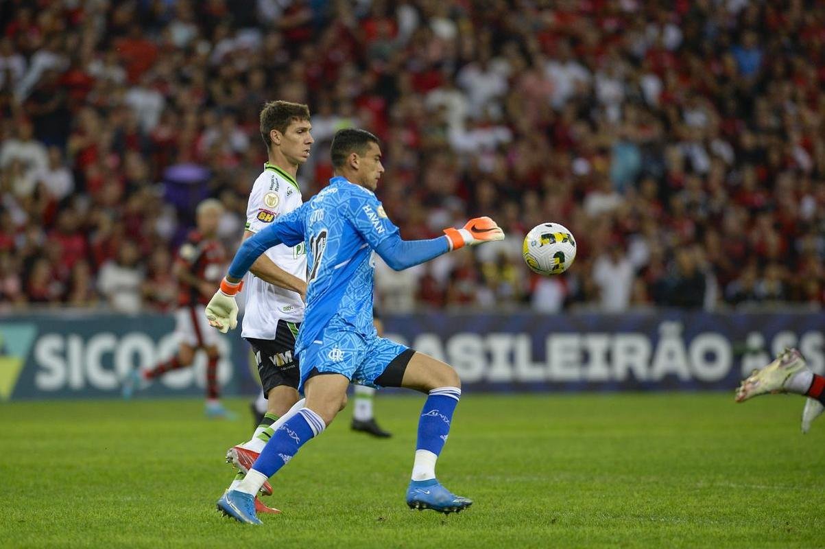 Amrica foi derrotado pelo Flamengo por 3 a 0, no Maracan 