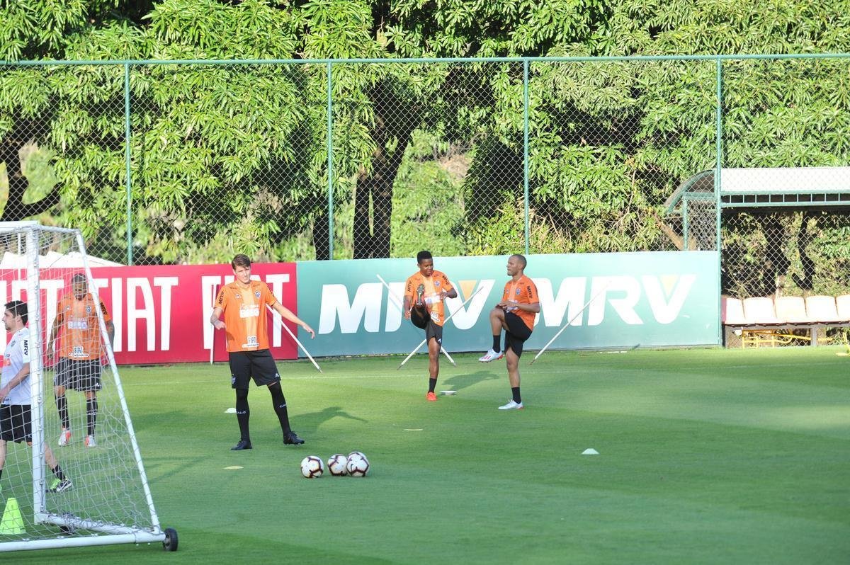Fotos do ltimo treino do Atltico antes do jogo contra o Unin La Calera