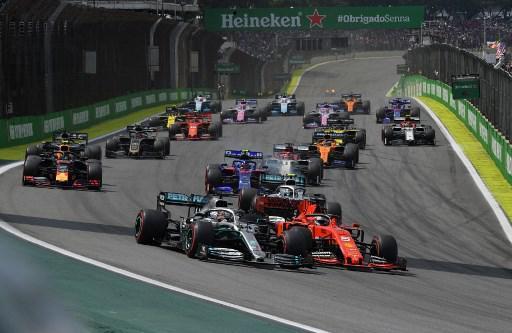 Fotos do GP Brasil de Fórmula 1, realizado em São Paulo, neste domingo (17/11/2019). Vitória foi do holandês Verstappen, da RBR. Ele foi seguido por Pierre Gasly, da Toro Rosso, e Lewis Hamilton, da Mercedes