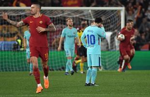 Roma conquistou vitria histrica por 3 a 0 e eliminou Barcelona aps perder jogo de ida por 4 a 1