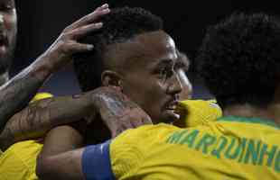 Fotos do jogo entre Brasil e Equador pela Copa Amrica