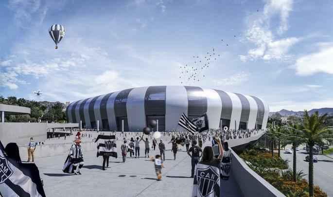 Novas imagens do projeto da Arena do Galo obtidas pelo Estado de Minas e pelo Superesportes