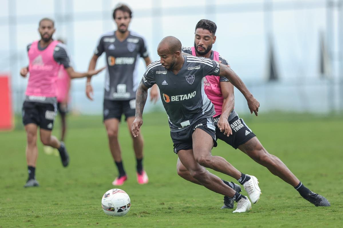 Treino tcnico do Atltico.