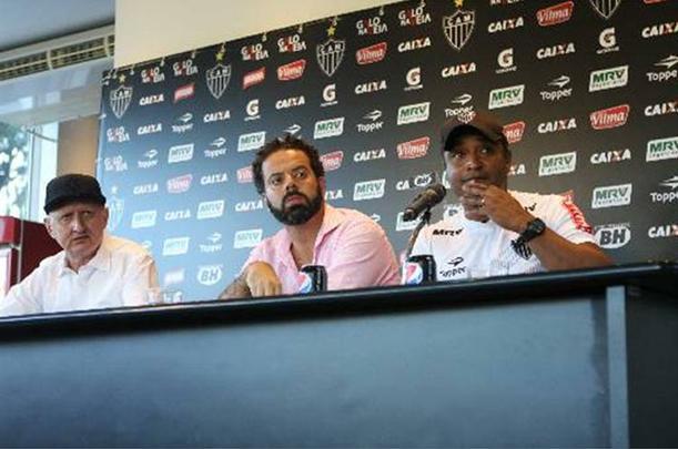07/01/2017 - Eduardo Maluf na apresentação do técnico Roger Machado na Cidade do Galo