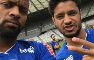 Jogadores do Cruzeiro fizeram a foto do ttulo da Copa do Brasil