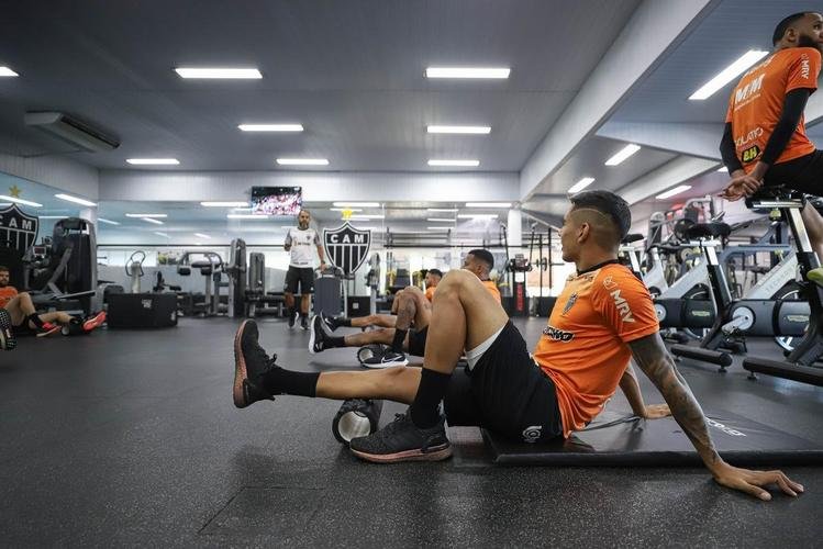 Fotos do treino do Atlético antes da viagem para a Argentina