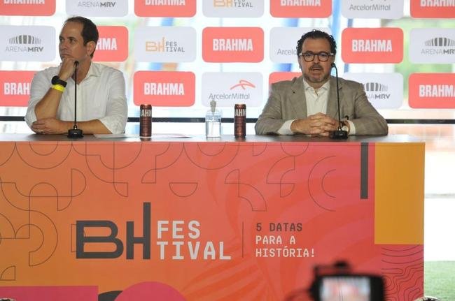  esquerda, o CEO da Arena MRV, Bruno Muzzi