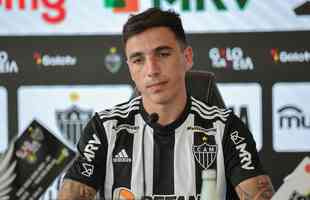 Saravia foi apresentado oficialmente pelo Atltico nesta sexta-feira (17/2), na Cidade do Galo. Lateral-direito argentino tem 29 anos.