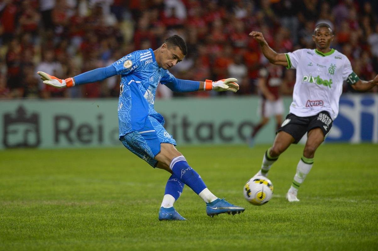 Amrica foi derrotado pelo Flamengo por 3 a 0, no Maracan 
