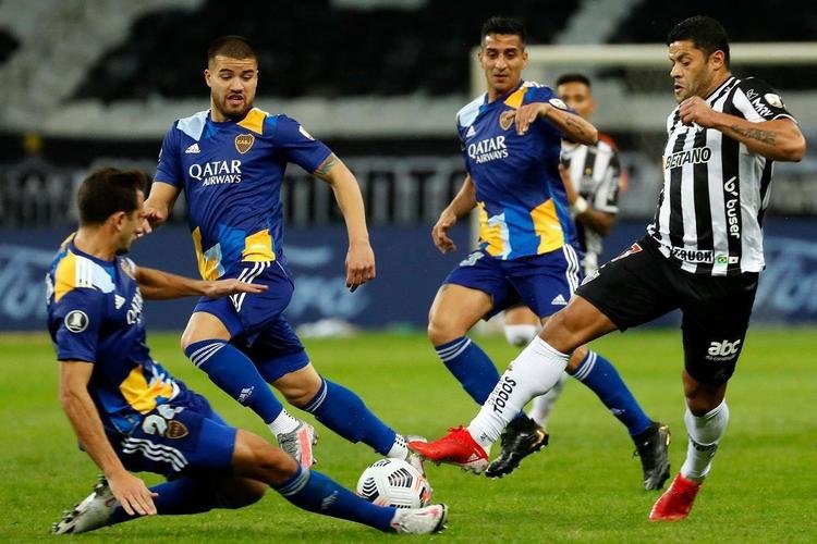 Fotos do jogo entre Atltico e Boca Juniors, no Mineiro, em Belo Horizonte, pela volta das oitavas de final da Copa Libertadores 2021