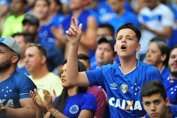 Fotos da torcida cruzeirense no clssico contra o Atltico, neste domingo, no Mineiro, pela 25 rodada da Srie A