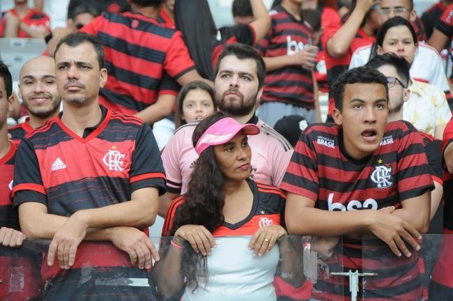Torcida do Flamengo na partida contra o Atl�tico, no Mineir�o, em Belo Horizonte, em jogo pelo Campeonato Brasileiro