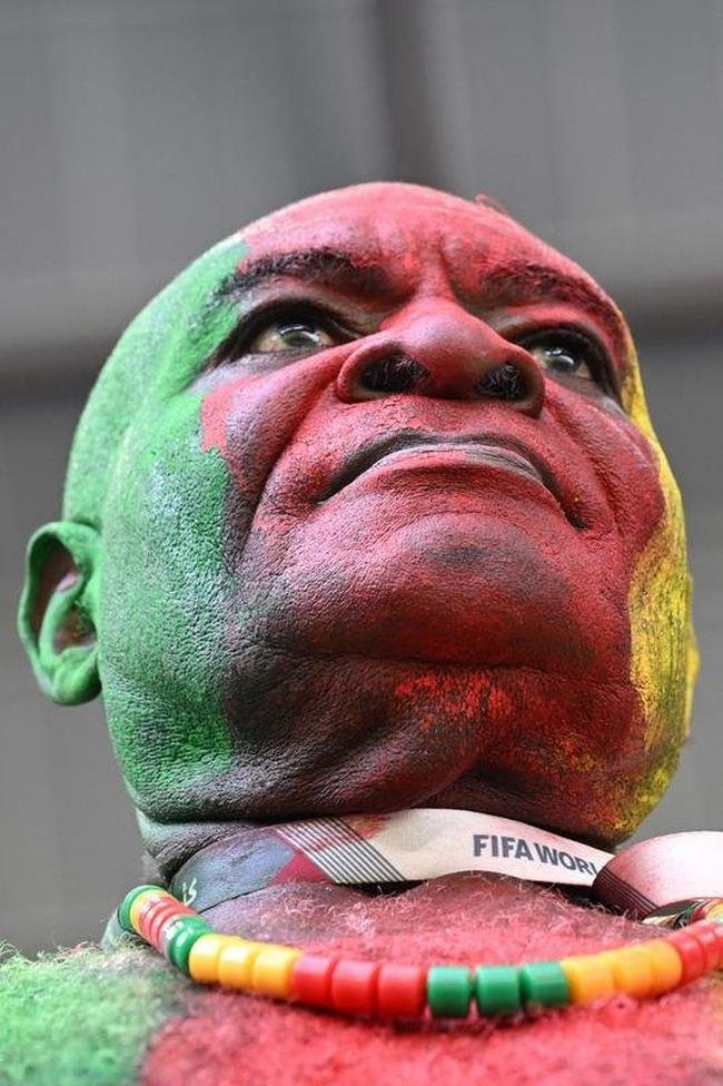 Torcedores de Camares e Srvia na partida pelo Grupo G da Copa do Mundo 