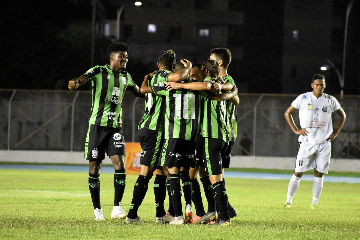Empate por 1 a 1 com Santos do Amap garantiu classificao do Amrica  segunda fase da Copa do Brasil