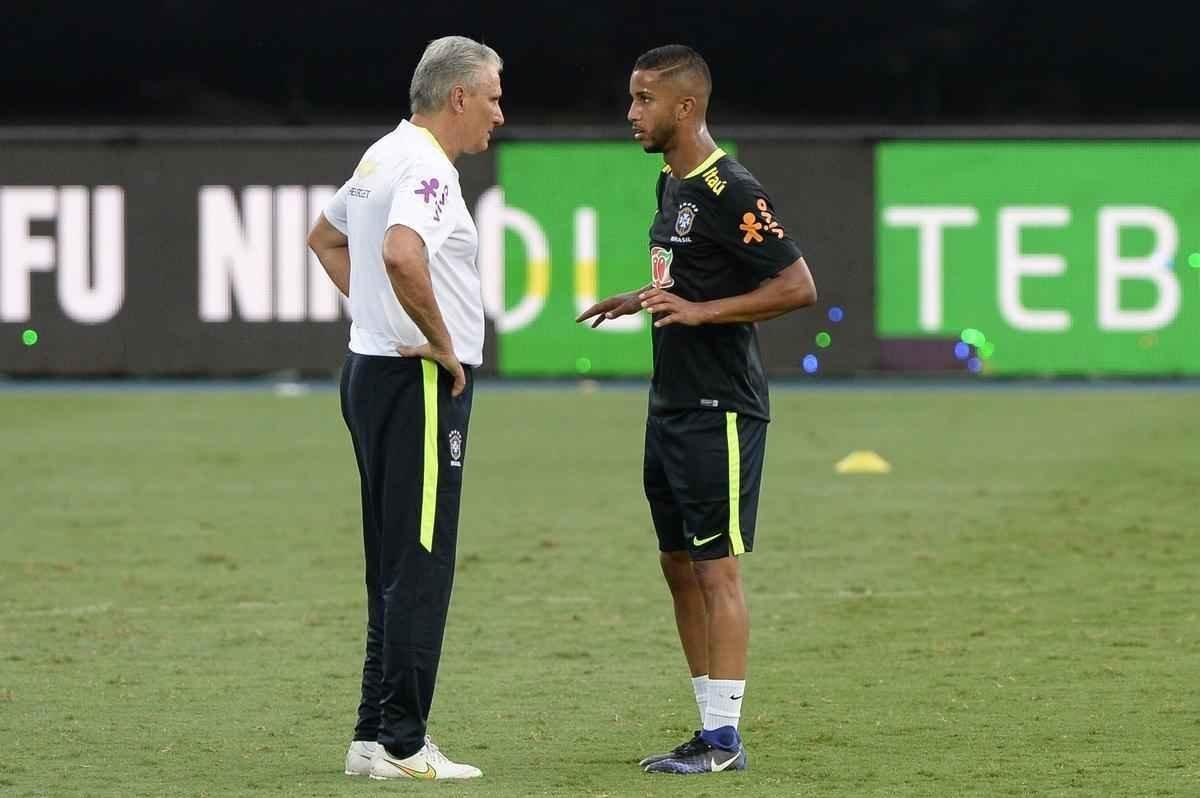 Treino da Seleo Brasileira no Engenho, no Rio de Janeiro, visando ao Jogo da Amizade