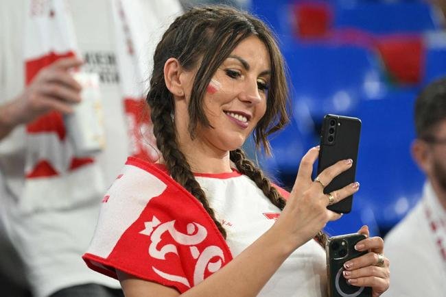 Imagens da torcida no jogo entre Mxico e Polnia pelo Grupo C da Copa do Mundo.