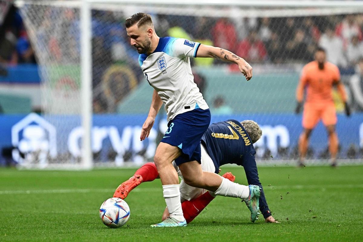 Fotos do duelo entre Inglaterra e Frana, pelas quartas de final da Copa do Mundo, no estdio Al Bayt, em Al Khor