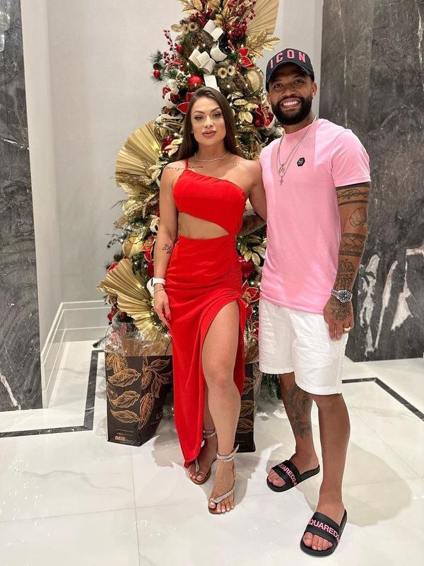 Otvio passou o Natal com a esposa e famlia