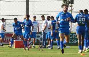 Galeria de fotos do treino do Cruzeiro na tarde desta quinta-feira, na Toca da Raposa II