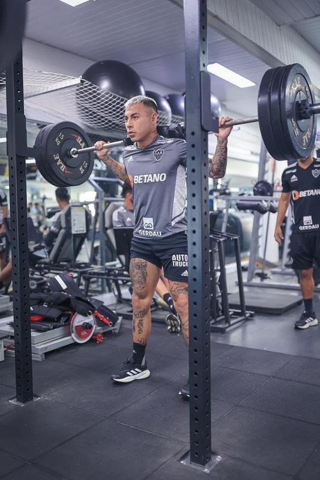 Treino do Atltico na Cidade do Galo, na manh desta tera-feira (11/10).
