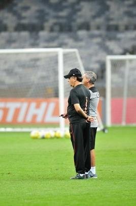 Imagens do treino do Atltico no Mineiro