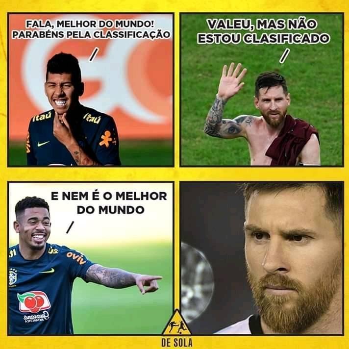 Veja os memes da vitria do Brasil sobre a Argentina