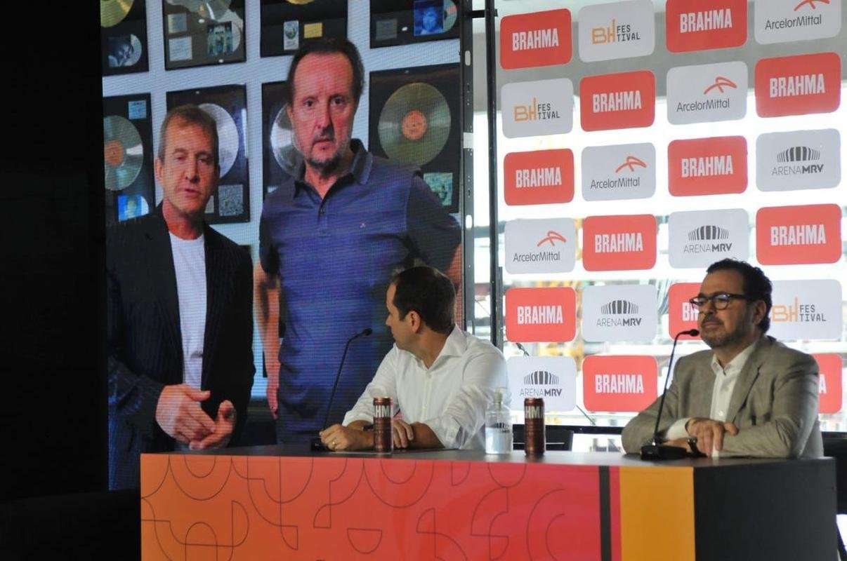  esquerda, o CEO da Arena MRV, Bruno Muzzi