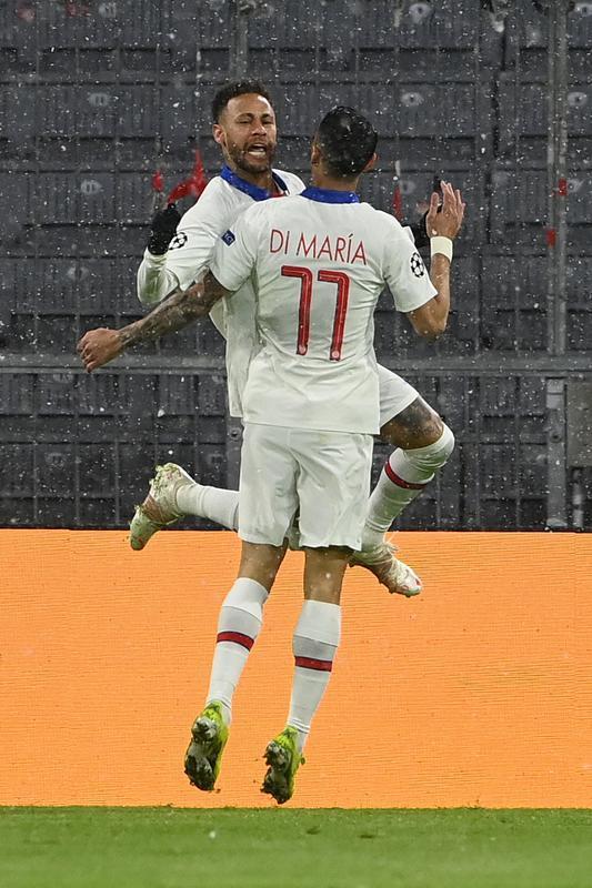 Fotos do jogo entre Bayern de Munique e Paris Saint-Germain, na Allianz Arena, em Munique, pela ida das quartas de final da Liga dos Campees da Europa