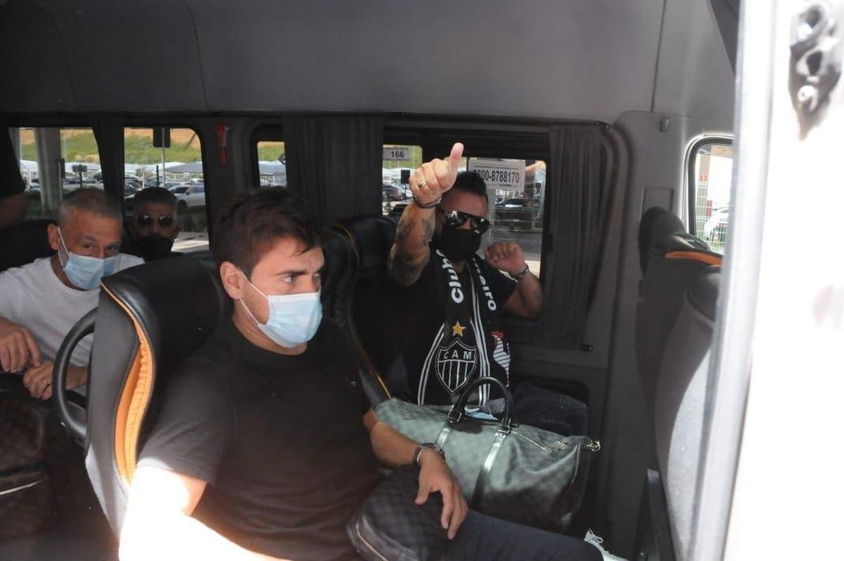 O explosivo El Turco chegou neste de domingo e mandou o recado: Saudaes a toda a massa atleticana