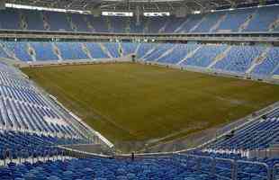 A Arena Zenit, localizada em So Petesburgo, oferece 69 mil lugares e ser uma das sedes da Copa das Confederaes