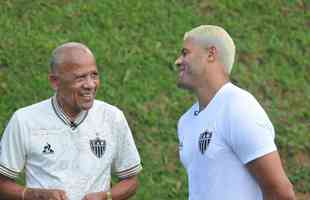 Encontro dos campees brasileiros pelo Atletico, Dad Maravilha e Hulk, na Cidade do Galo. 