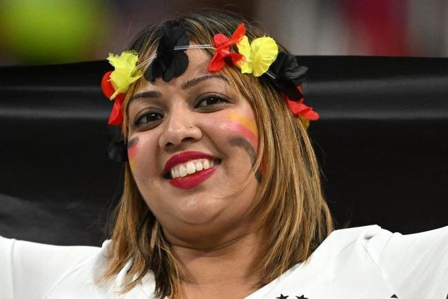 Fotos das torcidas de Espanha e Alemanha, no jogo deste domingo, no Estdio Al Bayt, em Al Khor, pelo Grupo E da Copa do Mundo