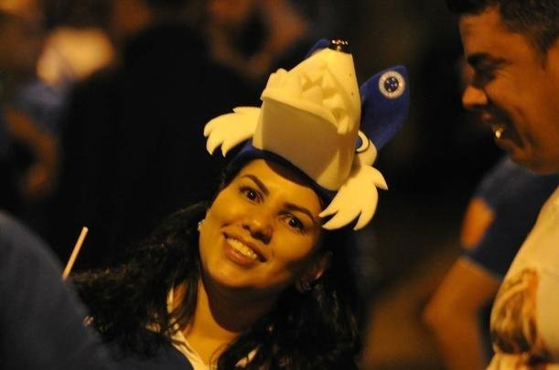 Torcida do Cruzeiro no duelo desta tera, no Mineiro, contra o Racing, pela Libertadores
