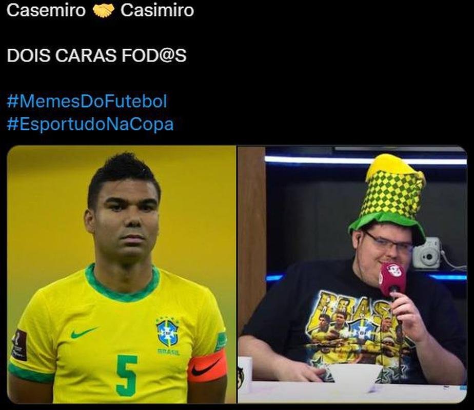 Casemiro virou meme nas redes sociais aps marcar o decisivo gol contra a Sua