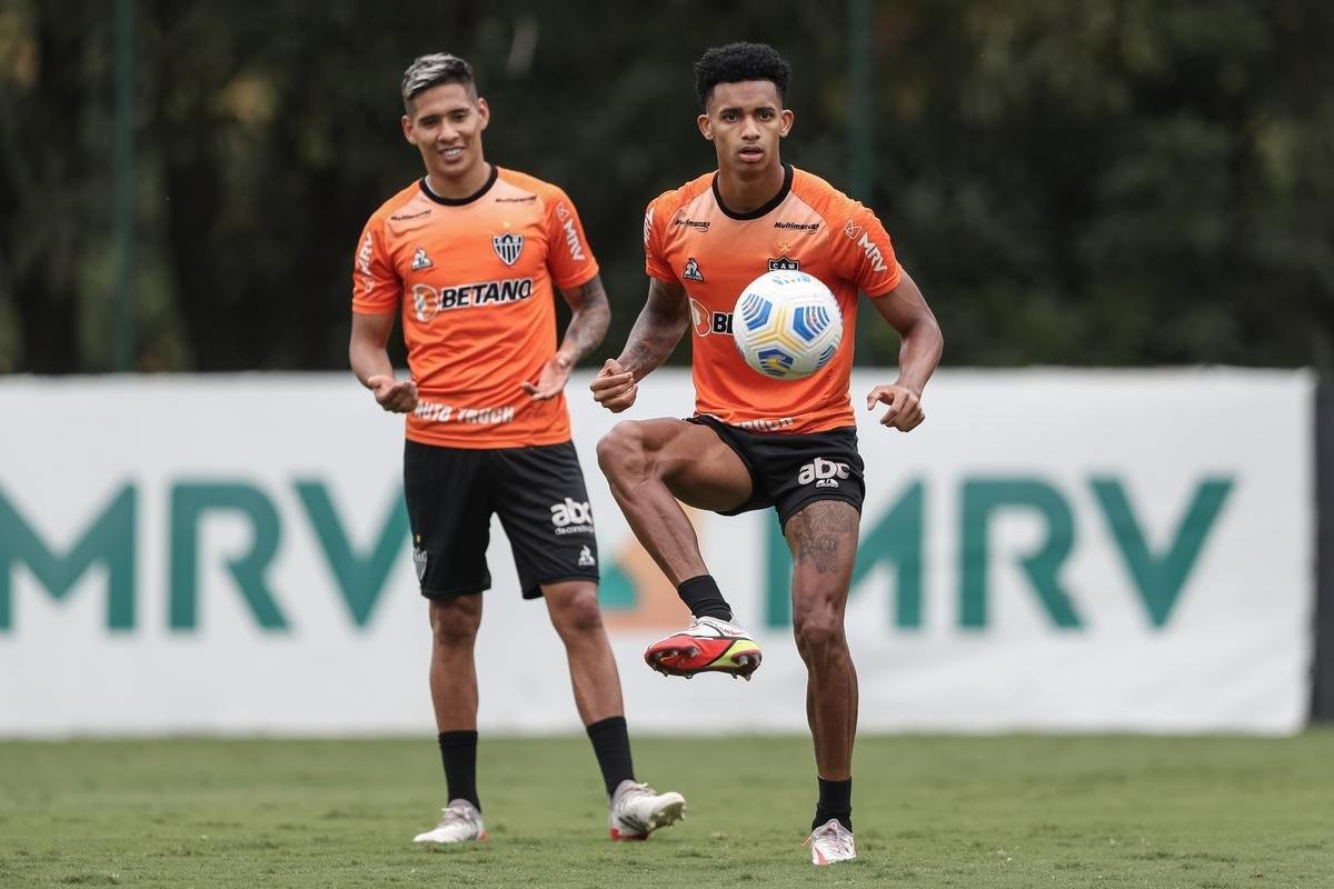 Fotos do treino do Atltico neste domingo, 14/11/2021