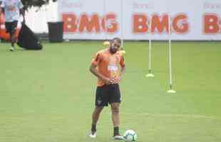 Treino do Atltico em preparao para o jogo de sbado, no Maracan