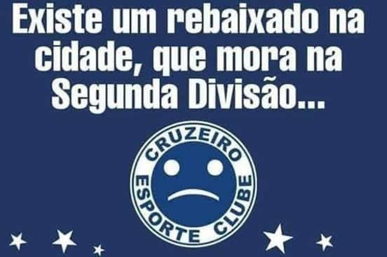 Cruzeiro virou motivo de piada na internet