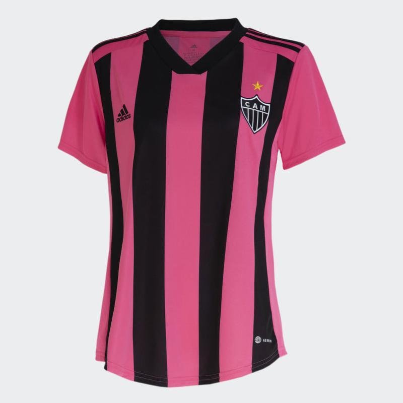 Adidas divulgou verses masculina e feminina da camisa rosa do Atltico