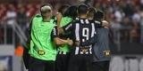 Atl�tico saiu atr�s, conseguiu virada com R�ger Guedes e Ricardo Oliveira, mas cedeu empate no Morumbi