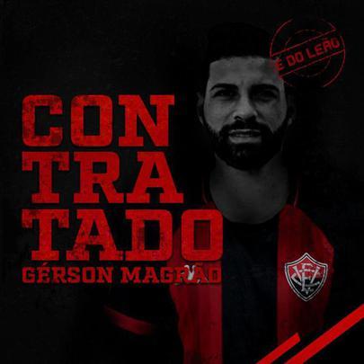 O Vitria anunciou a contratao do volante Grson Magro, que estava na Ponte Preta