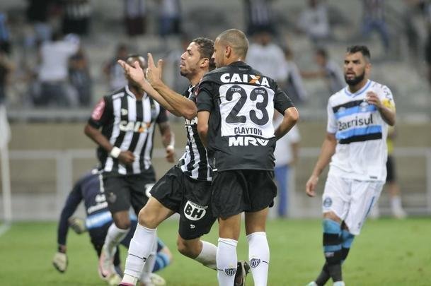 Gabriel marcou o gol de honra do Galo no Mineiro, no primeiro duelo da final, diminuindo para 2 a 1