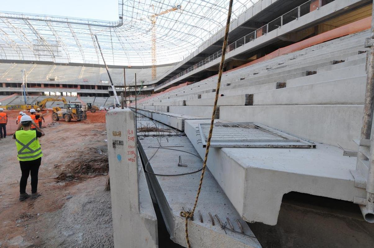 Futuro estdio do Galo, Aena MRV est com 60% das obras concludas