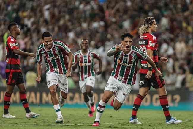 Germn Cano marcou sete vezes em oito jogos pelo Fluminense contra o Flamengo 