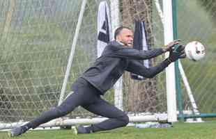 Treino do Atltico na Cidade do Galo, na manh desta tera-feira (24/1).