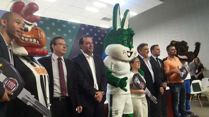 Oficializao do patrocnio da Fiat com os clubes mineiros