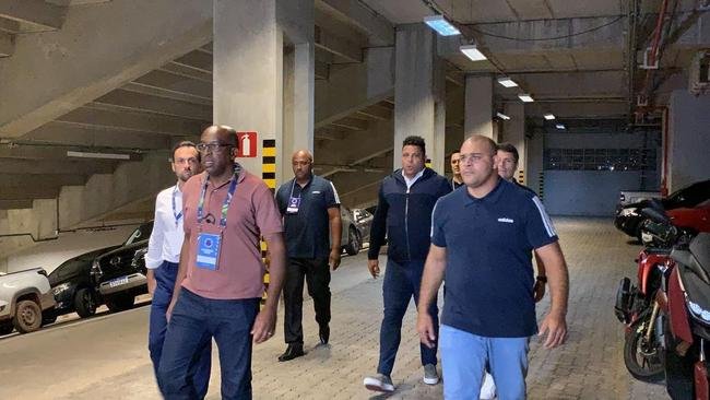 Chegada de Ronaldo ao Independ�ncia para Cruzeiro x Remo