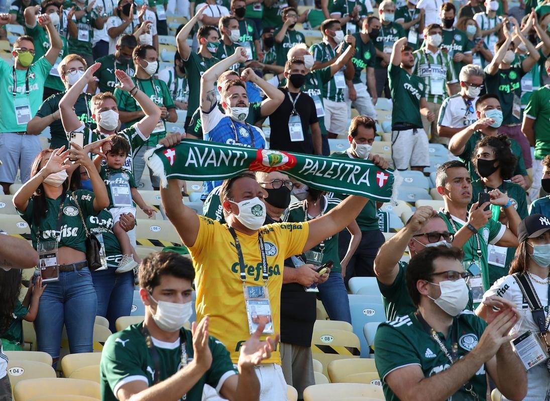 Fotos da deciso da Copa Libertadores 2020 entre Palmeiras e Santos, no Maracan, no Rio de Janeiro (AFP / Mauro Pimentel / Ricardo Moraes /  Silvia Izquierdo)