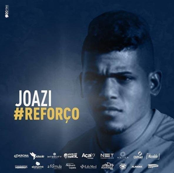 O lateral-direito Joazi, de 22 anos, foi emprestado pelo Nutico ao CSA. O jogador defendeu o Boa Esporte no incio de 2018 antes de voltar ao Timbu