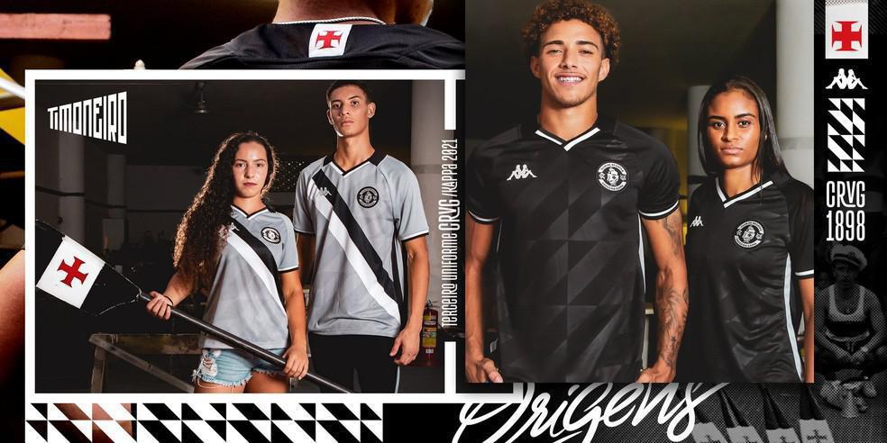 Em maro, o Vasco lanou o seu terceiro manto para a temporada 2021. Batizado de 'Timoneiro', o uniforme  inspirado nas primeiras guarnies do remo, esporte tradicional e que deu origem ao clube. A camisa custa R$239,90.