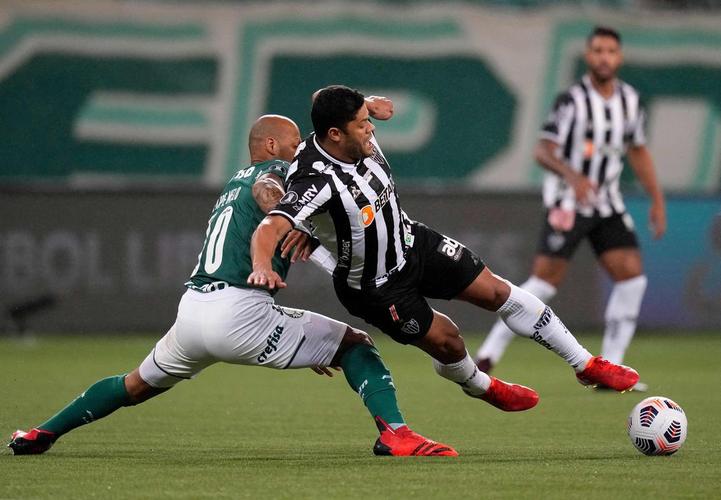 Fotos do jogo de ida da semifinal da Copa Libertadores de 2021, entre Palmeiras e Atltico, no Allianz Parque, em So Paulo